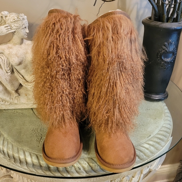 Australia Luxe Collective Huns Boot Mongolian Sheep Hair Sheep in Size 8. #399 - Picture 7 of 17